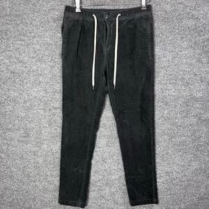 Vuori Optimist Pant Mens Medium Gray Corduroy Comfort Performance Drawstring
